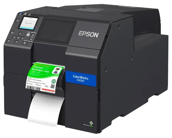 Epson ColorWorks CW‑C6000P Gloss Label Printer with Peel-and-Present